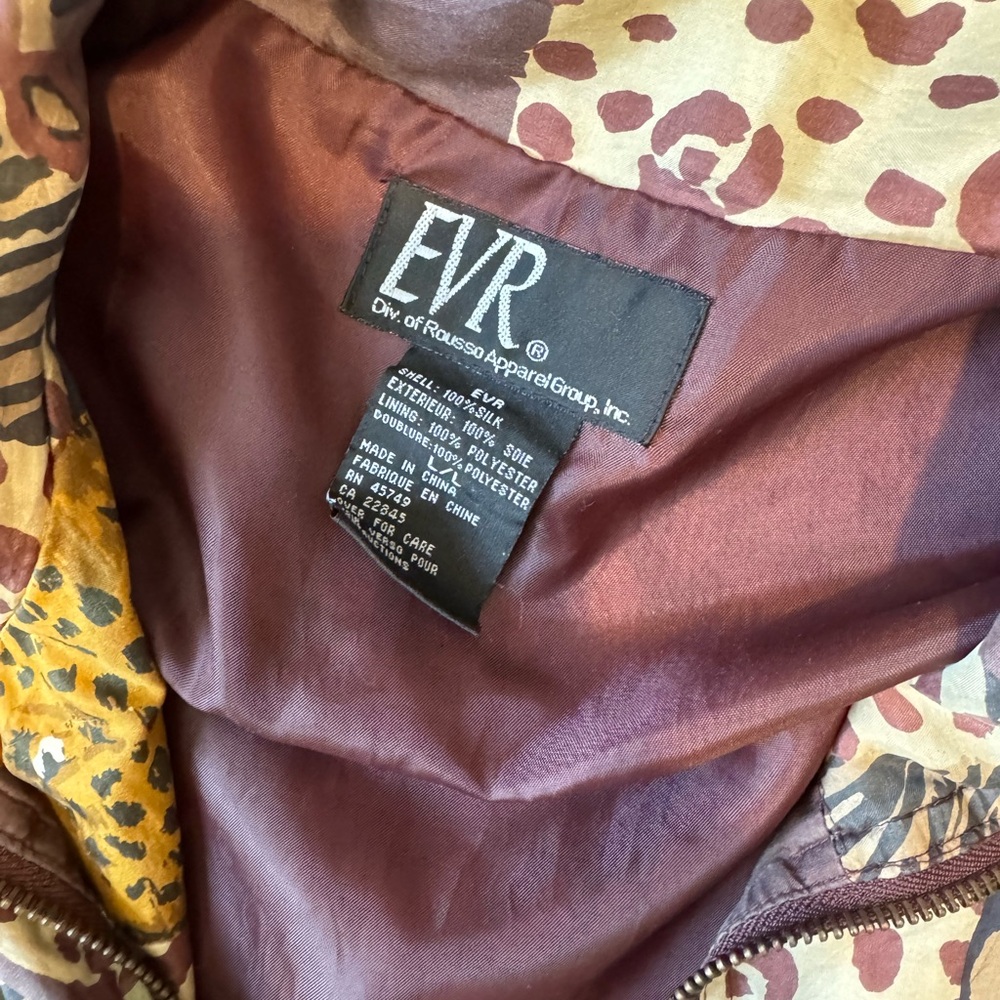 Animal Print Patchwork Jacket - image 3